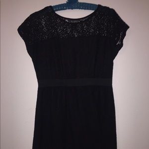 Short black lace dress